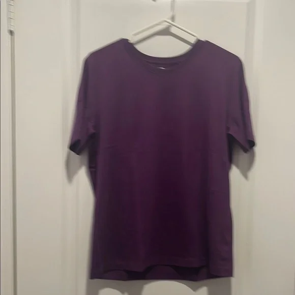 Uniqlo Purple Short Sleeve Tee Classic Crew Neck - Picture 1 of 1
